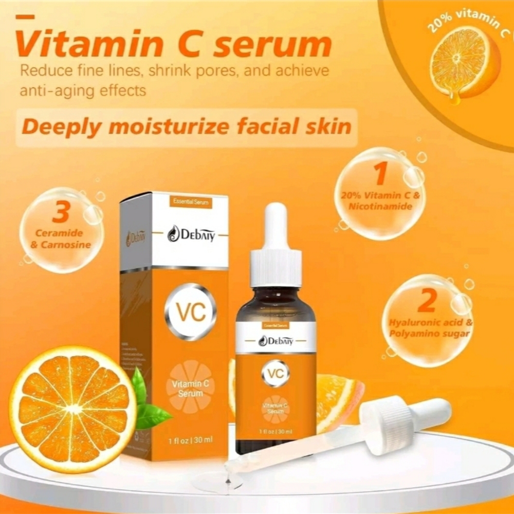 Debaiy Vitamin C serum with Ceramide , 1 oz , 3 pack.